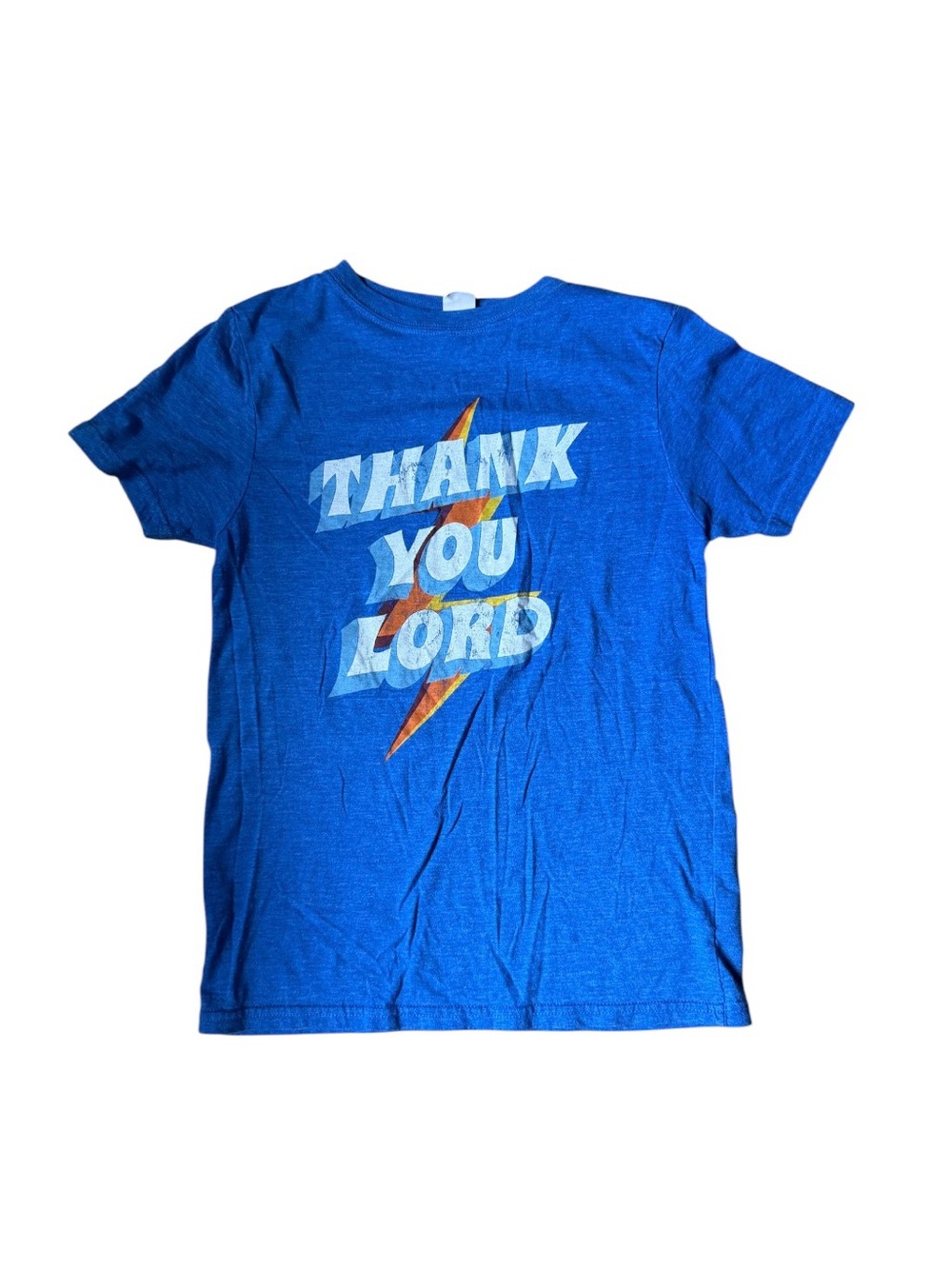 Chris Tomlin Concert Kid’s Blue 'Thank You Lord' Short Sleeve Graphic Tee